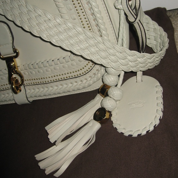 Gucci Handmade Crossbody Ivory Leather Satchel - Picture 8 of 8